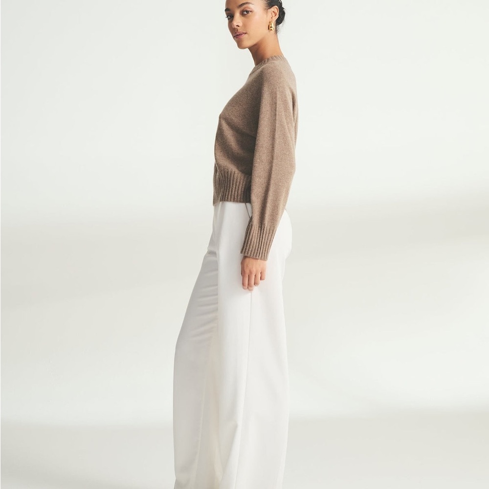 Naadam Signature Cashmere Raglan Crewneck Sweater, Size Small - Picture 3 of 11